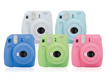 Instax Mini 9 instant camera models in available colors