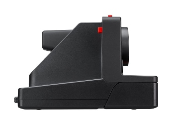 Polaroid OneStep Plus instant camera in black profile view