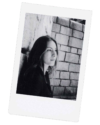 woman portrait on instax mini film