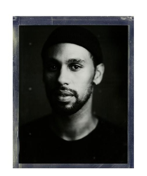 8x10 Film in black and white portrait