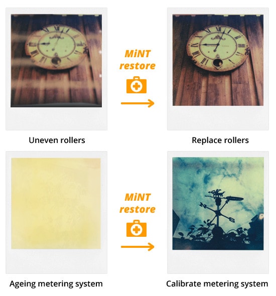 Polaroid SX-70 Images with flaws