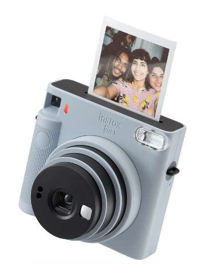 instax sq1 instant camera in blue